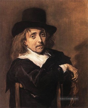 alt - Sitzmann Holding A Zweig Porträt Niederlande Goldenes Zeitalter Frans Hals